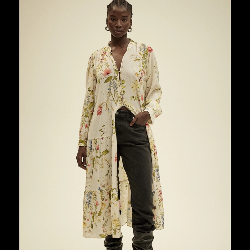 H&M Oversized Crinkled Dress